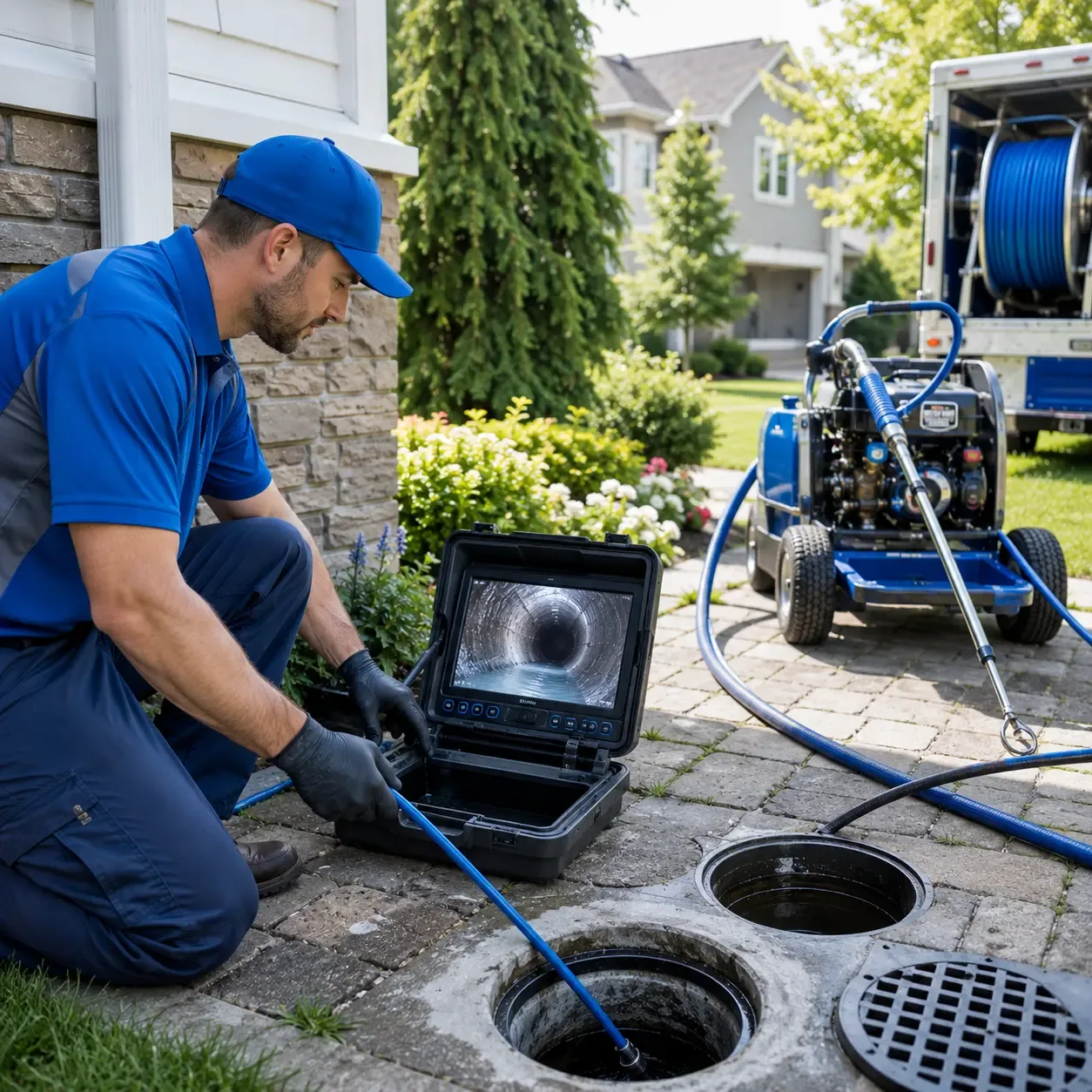 Outdoor drain cleaning professionals serving Hortonville, WI