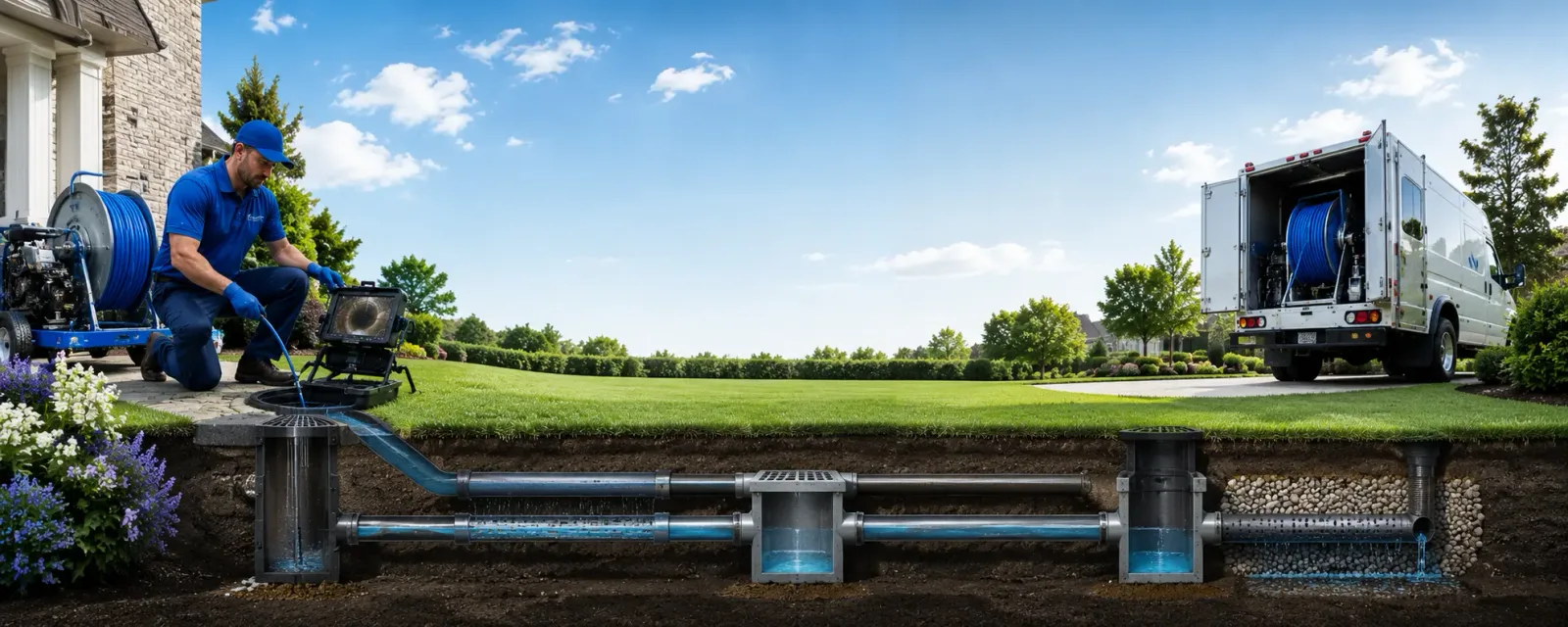 Outdoor drain cleaning information for Hortonville, WI